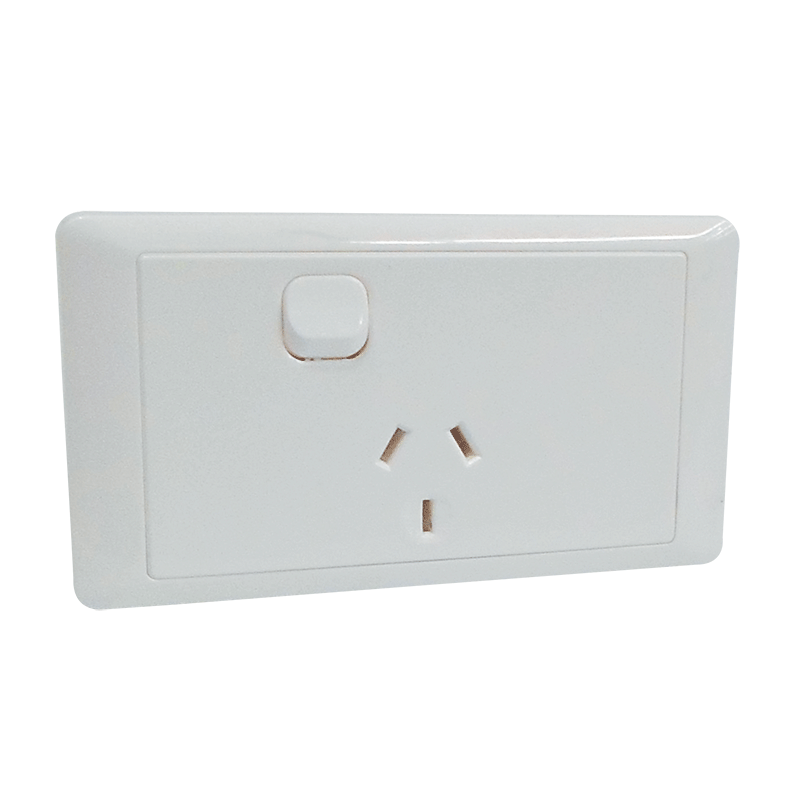 CMS Single Power Outlet (White)