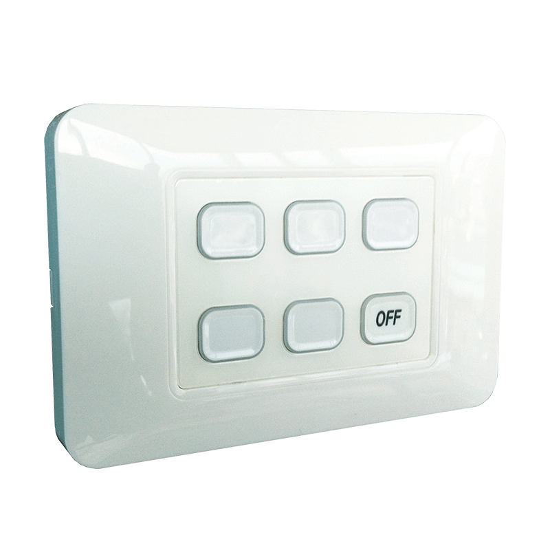 6-Gang Wireless Switch with Master Off