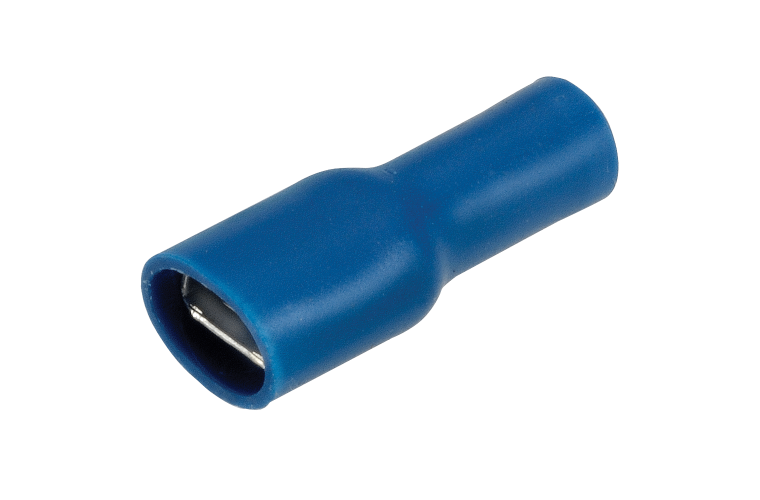 NARVA 6.3x0.8mm BLUE Female Blade TERMINAL t/s 4mm - 100 Per Box. 56144