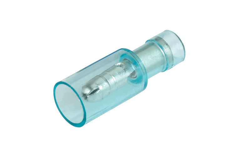 NARVA 4.0mm Trans-BLUE Male Bullet TERMINAL t/s 4mm - 100 Per Box. 56149