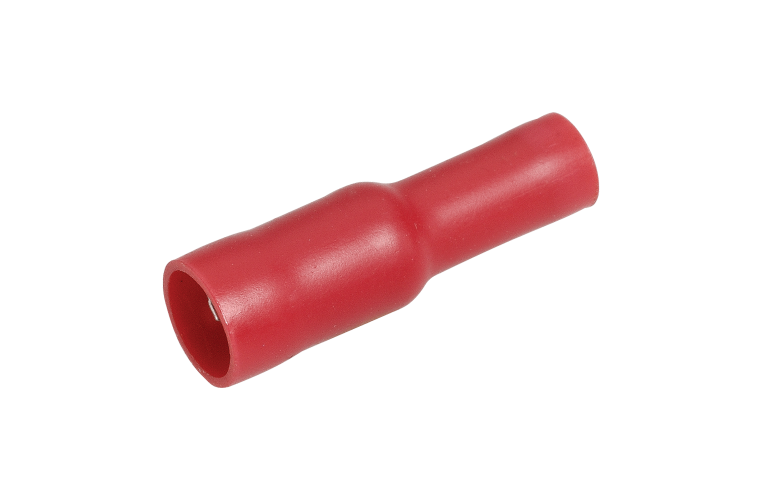 NARVA 4.0mm RED Female Bullet TERMINAL t/s 2.5-3mm - 100 Per Box. 56150