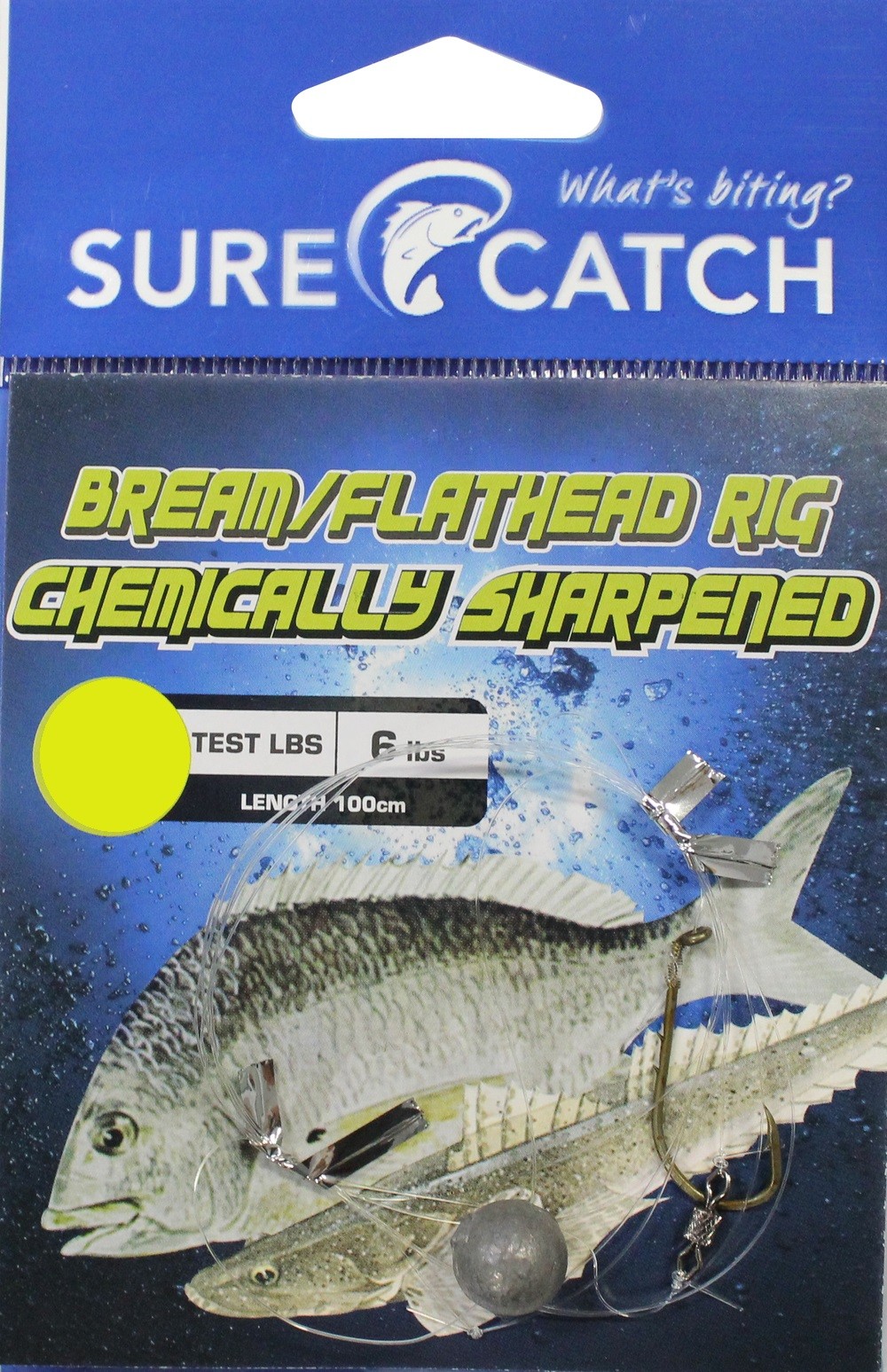 Sure Catch Bream & Flathead Rig Chem/Sharp - Size 4
