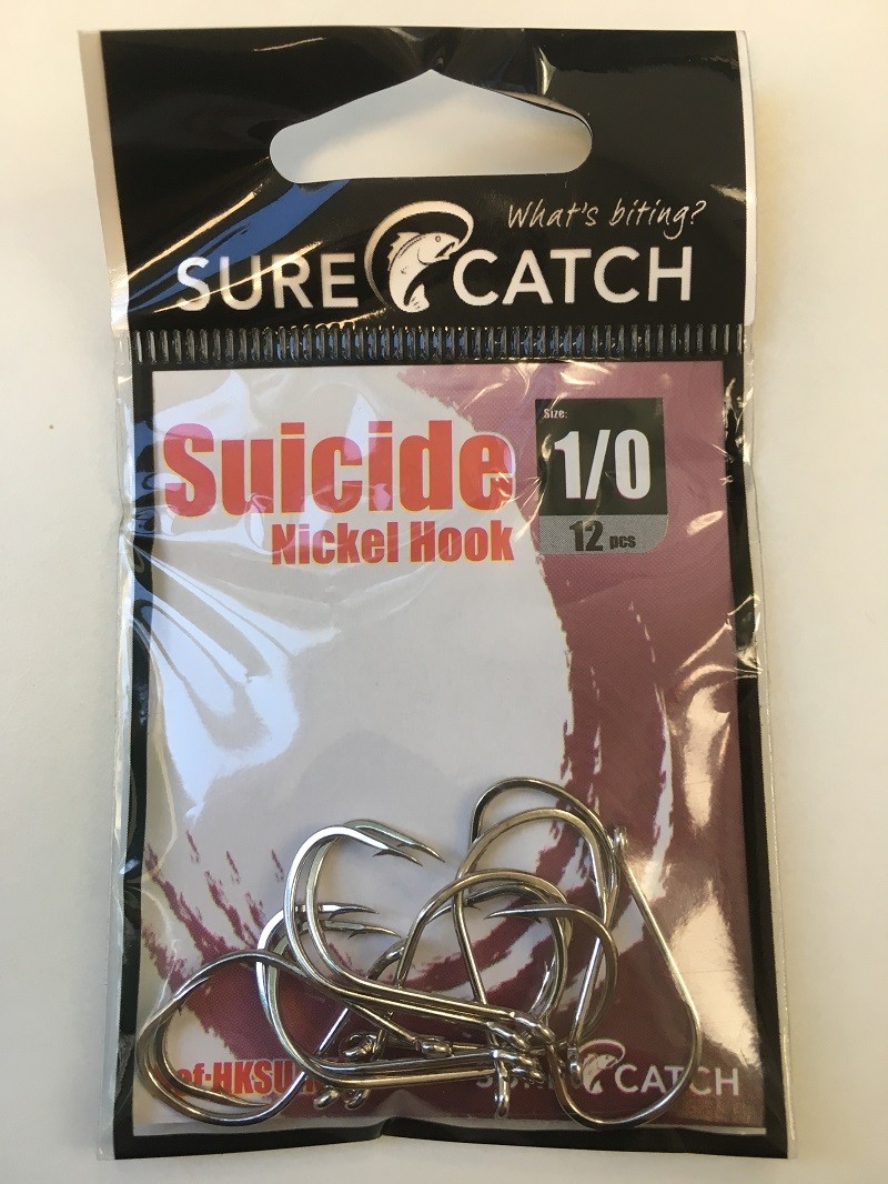 Sure Catch Suicide Hook (12 Per Pack) - Size 1/0