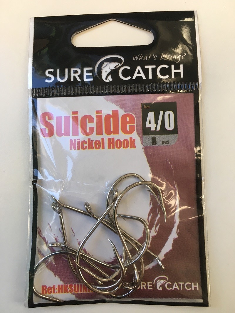 Sure Catch Suicide Hook (8 Per Pack) - Size 4/0