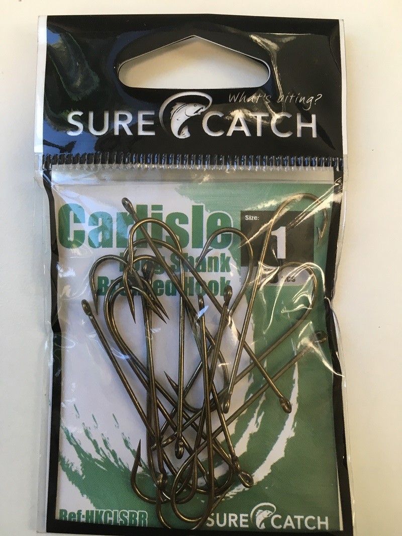 Sure Catch Bronze Carlisle Long Shank (12 per Pack) - Size 1