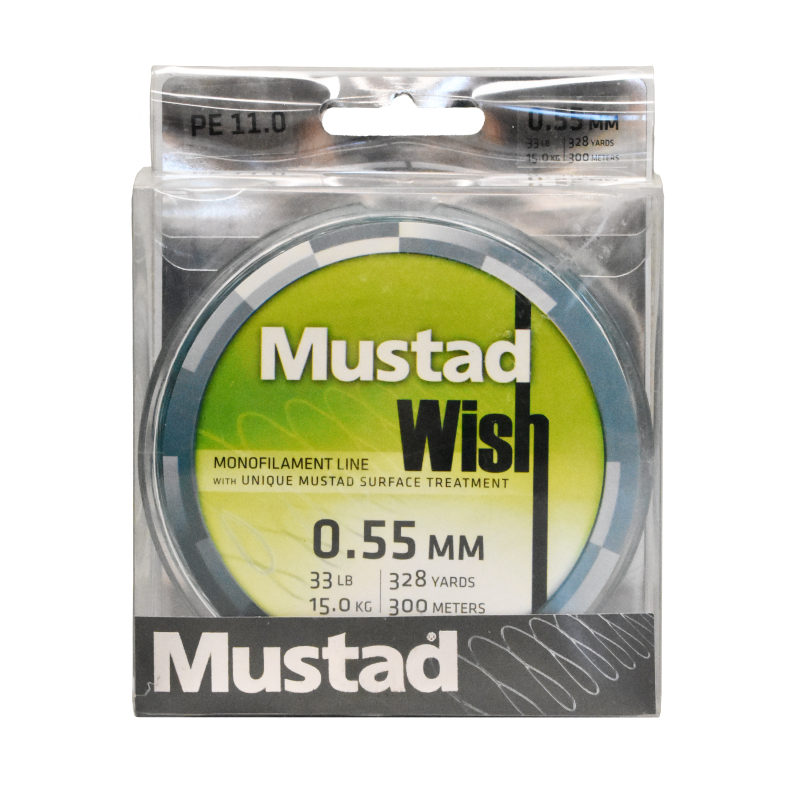Mustad Premium WISH Monofilament Fishing Line 300m Smoke - 33lb