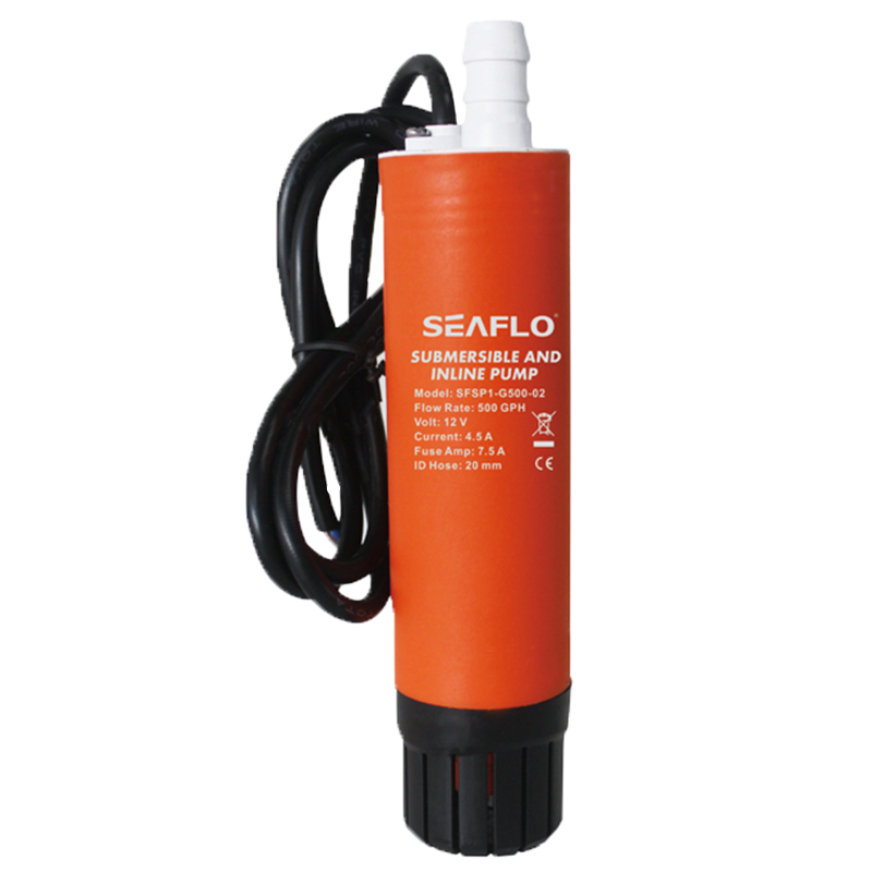 SEAFLO 500 GPH Submersible/Inline Combo 12V Water Pump