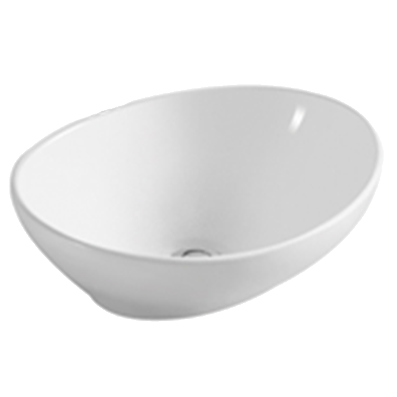 White Oval Ceramic Bathroom Basin