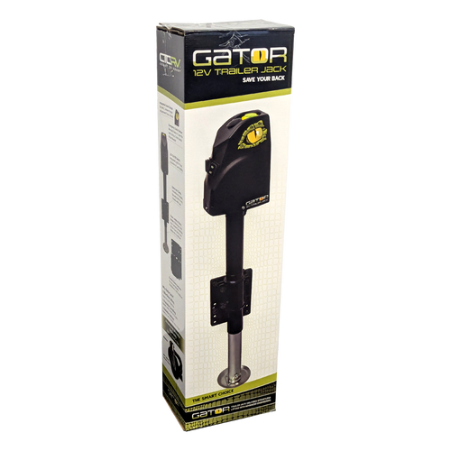COAST RV GATOR 12V Trailer Jack with Clamp | 1800KG Cap | 355mm Lift