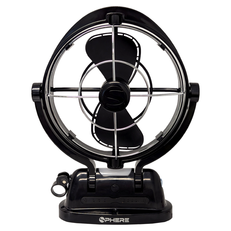 SPHERE VIENTO Fan & Light with USB A&C Outputs + Remote | BLACK – Coast ...