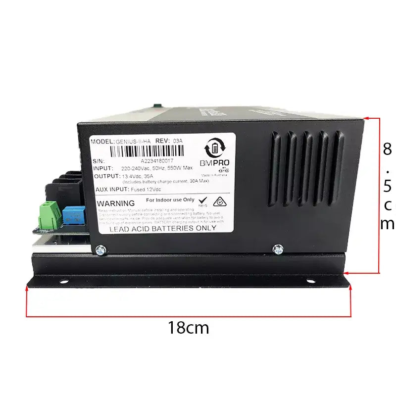 BMPRO Genius 30-35 Battery Management System (30A Charge). GENIUS 30-35