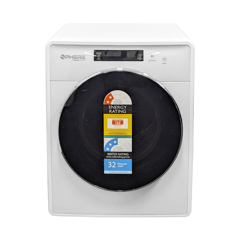 SPHERE Travel Wash | Front Loading Washing Machine 500x415x630mm - Free Standing