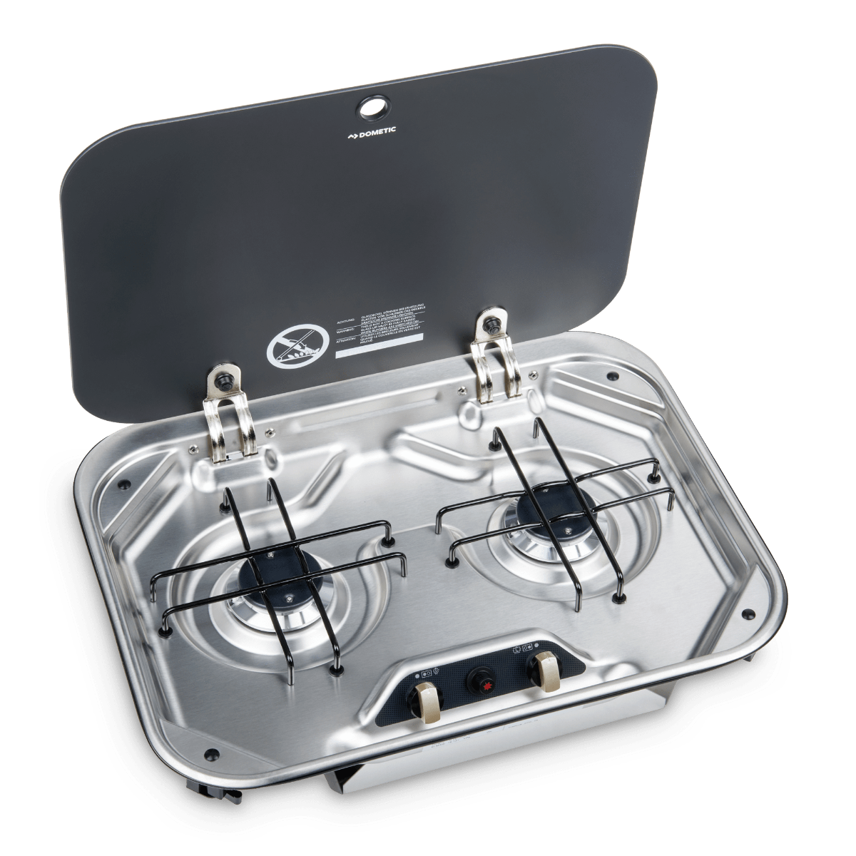 DOMETIC 2 BURNER COOKTOP FLUSH MT S/S C/W GLASS LID & 12V IGN – Coast ...
