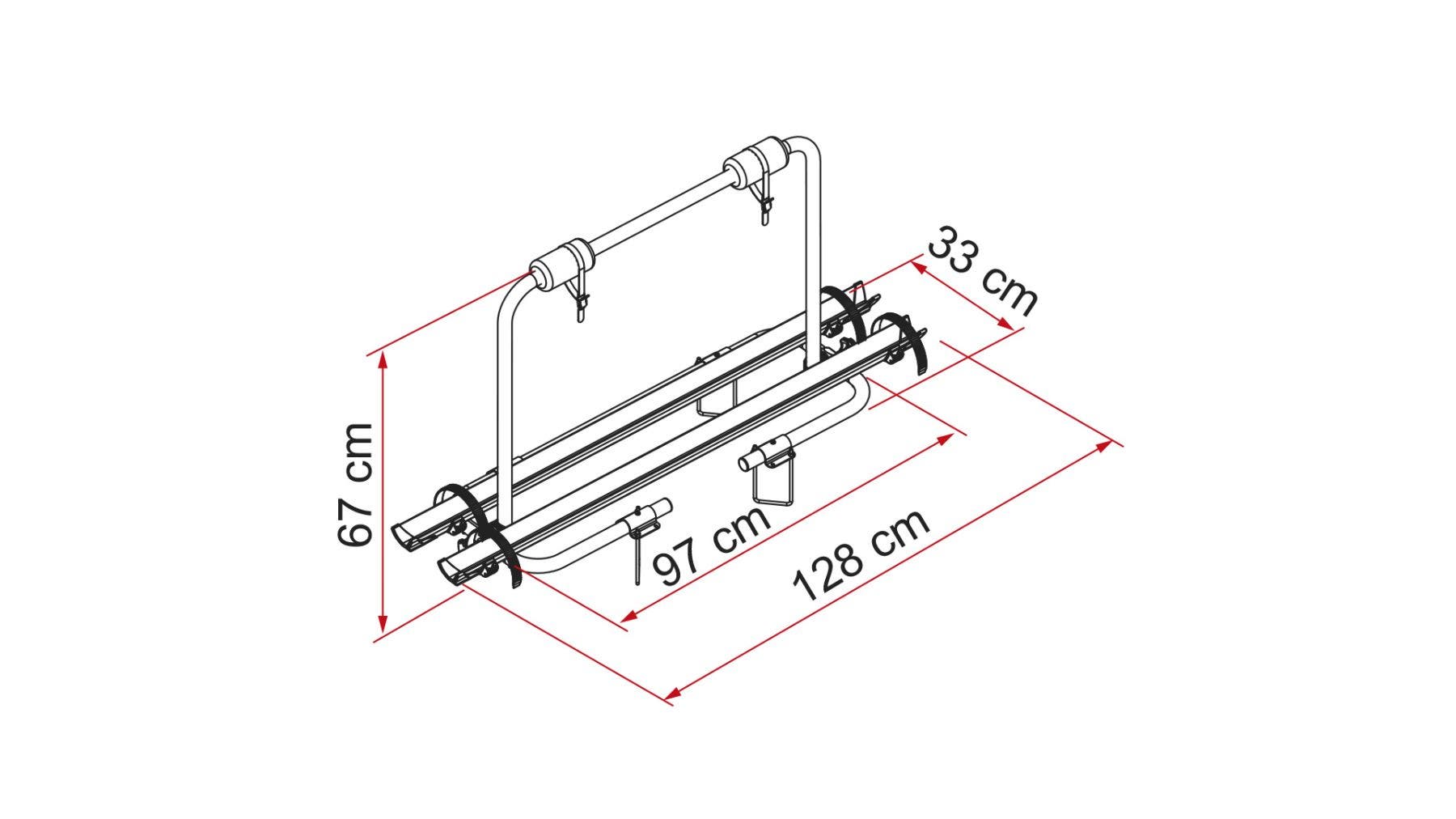 FIAMMA Carry-Bike Caravan XL A - NAT Alum - 50KG Rated