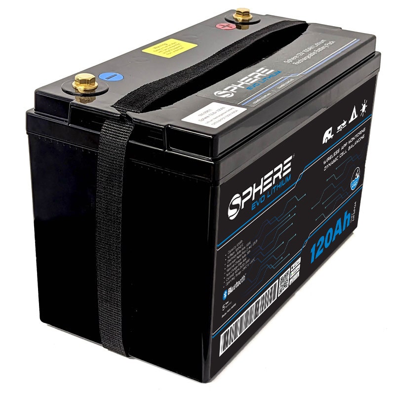 120AH EVO Lithium Battery (LiFePO4) - IP67 & Bluetooth/100A BMS