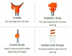 Carefree Altitude HD Support Pole Kit