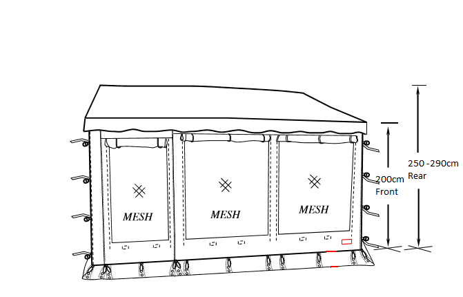 Coast Awning Wall Kits To Suit 17' Rollout Awning