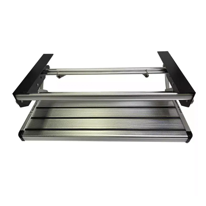 Coast MK2 Silver Spring Loaded Aluminum Fold Out Single Step - 588mm Wide
