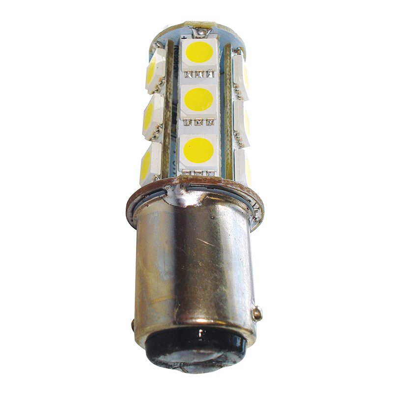 LED BA15D Replacement Bulb - Cool White - 2.7W