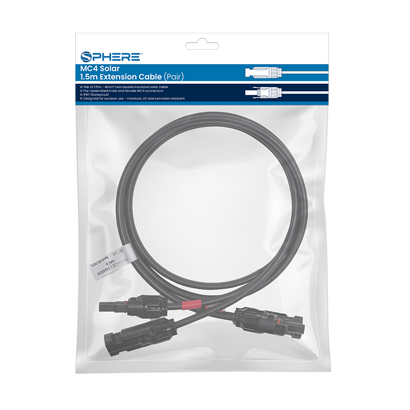 SPHERE MC4 1.5m Extension Cable (Pair)