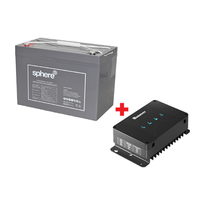 Sphere 12V 100Ah AGM Battery + RENOGY 30A DCDC Charger