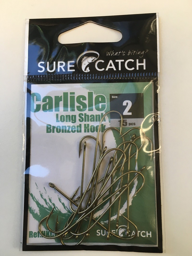 Sure Catch Bronze Carlisle Long Shank (15 per Pack) - Size 2