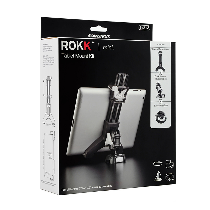 ROKK Mini Tablet Mount kit with Suction Cup Base